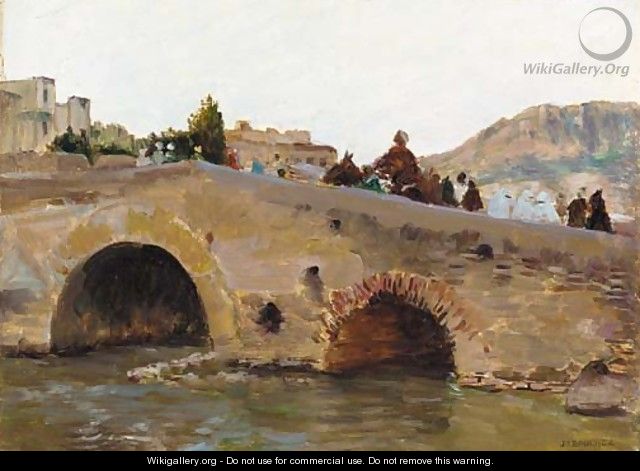 Fes, Beinel Moudoun Bridge - Joseph-Felix Bouchor