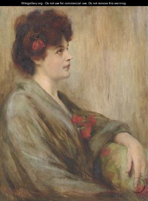 Portrait of Lida Rose McCabe - James Carroll Beckwith
