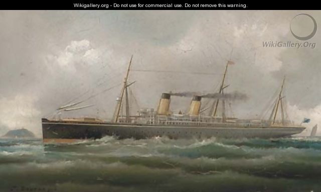 The steamship Teutonic - James Bourne