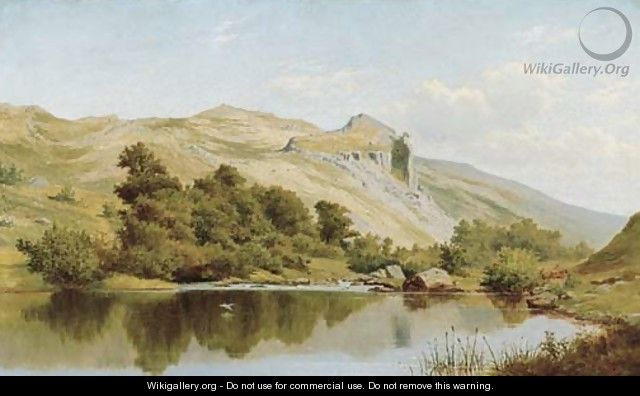 A still pool, in the Vale of the Lledr, North Wales - James Edward Grace
