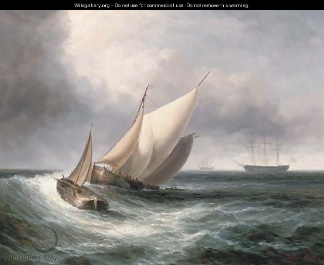 Dutch barges in choppy waters - James Hardy Jnr