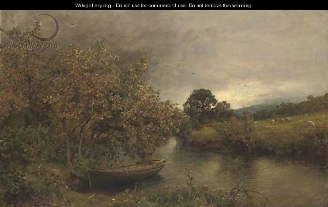 A tranquil river in summer - James Lawton Wingate
