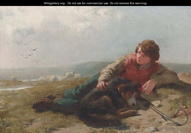 The young shepherd boy - James John Hill