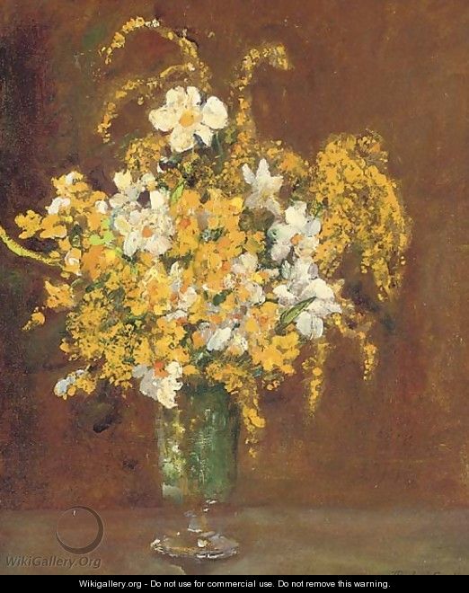Mimosa in a vase - James Herbert Snell