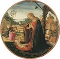 The Madonna and Child, the Youthful Saint John the Baptist and an Angel in a landscape beyond - Jacopo Del Sellaio
