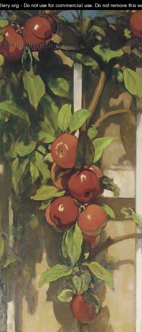 Apples on a trellis - Jacobus Van Looy