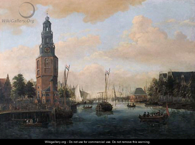A view of the Oude Schans, Amsterdam - Jacobus Storck