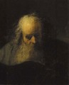 An old man reading a book - Jacques des Rousseaux