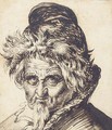 Head of a bearded man wearing a cap - Jacques de Gheyn