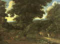 A wooded landscape with travellers on horseback - Jacques d' Arthois