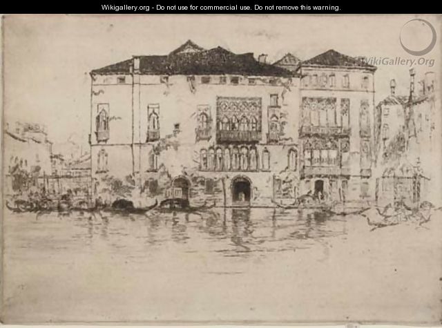 The Palaces, from Venice - James Abbott McNeill Whistler