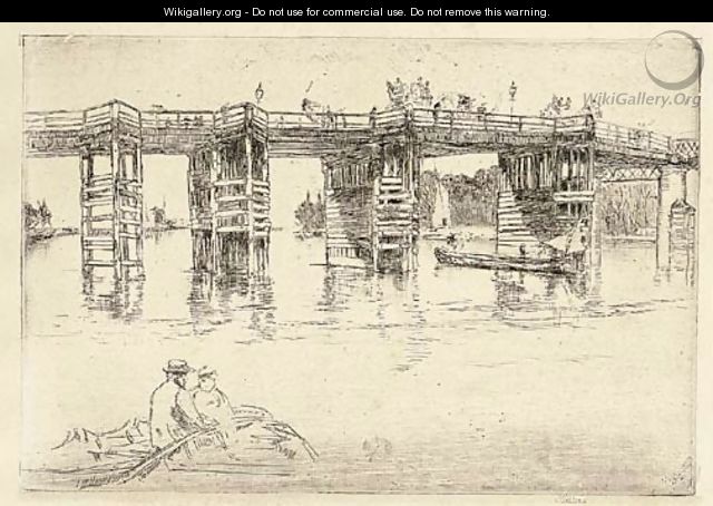 Old Putney Bridge - James Abbott McNeill Whistler