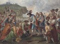 The arrival of King Charles II at Dover on 25 May 1660, after the Restitution - Jakob Walter