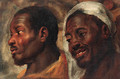 Head studies of two African men - Jacob Jordaens