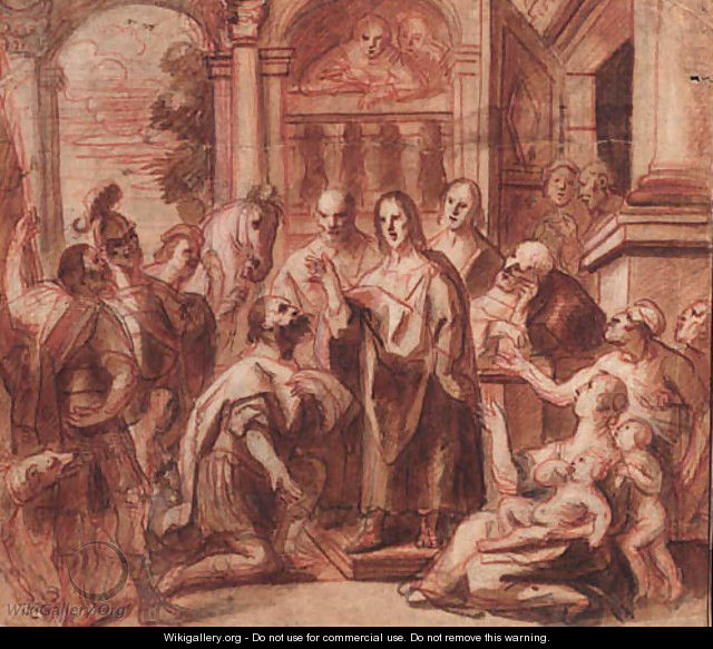 Christ and the Headman of Capernaum - Jacob Jordaens