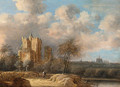 Landscape with a ruined castle and Haarlem in the distance - Anthony Jansz van der Croos