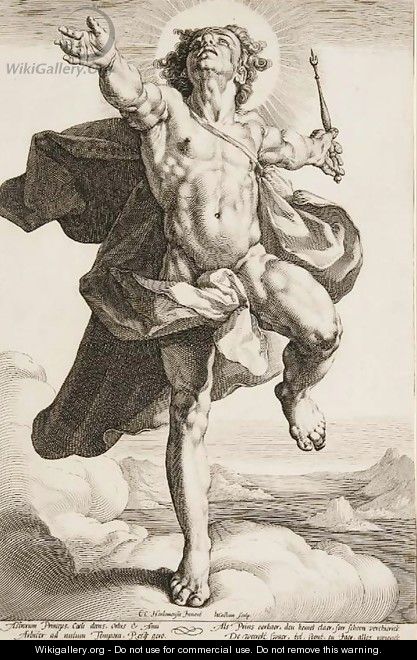 Apollo in the Clouds - Jacob Matham