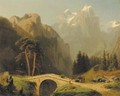 An Alpine valley - Jacobus Nicolaas Tjarda Van Stachouwer