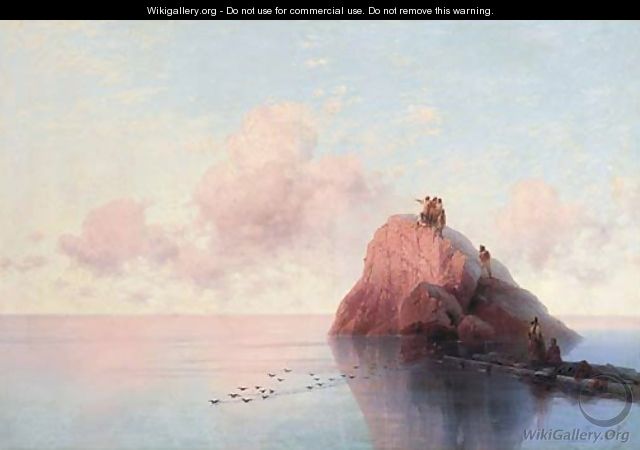 Dawn at sea - Ivan Konstantinovich Aivazovsky