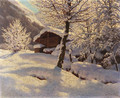 Country Cabin in heavy Snow - Ivan Fedorovich Choultse