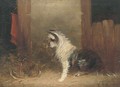 A terrier and his catch - J. Langlois