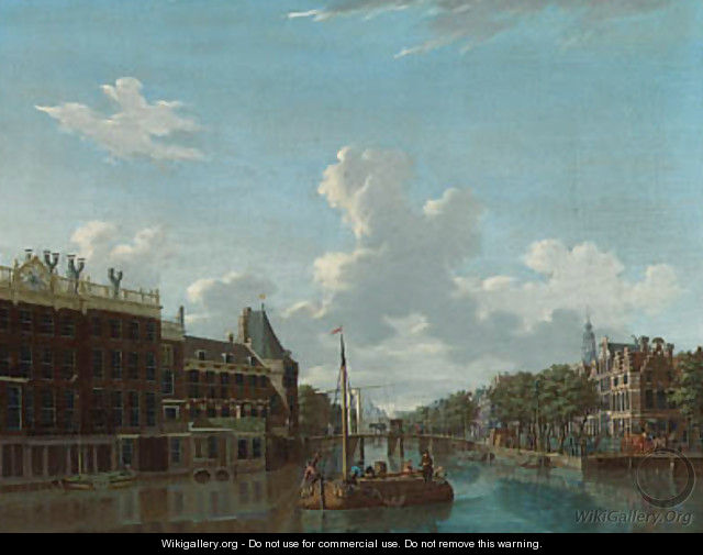 View of the Kloveniersburgwal in Amsterdam - Isaak Ouwater