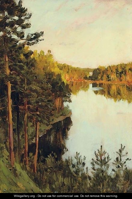 Lake in the forest - Isaak Ilyich Levitan