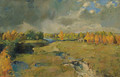 Golden Autumn by the River - Isaak Ilyich Levitan