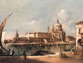 A View of Venice the Entrance to the Grand Canal, with Santa Maria della Salute - Italian School