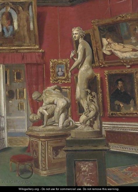 The Gallery in the Pitti Palace, Florence - Italian School