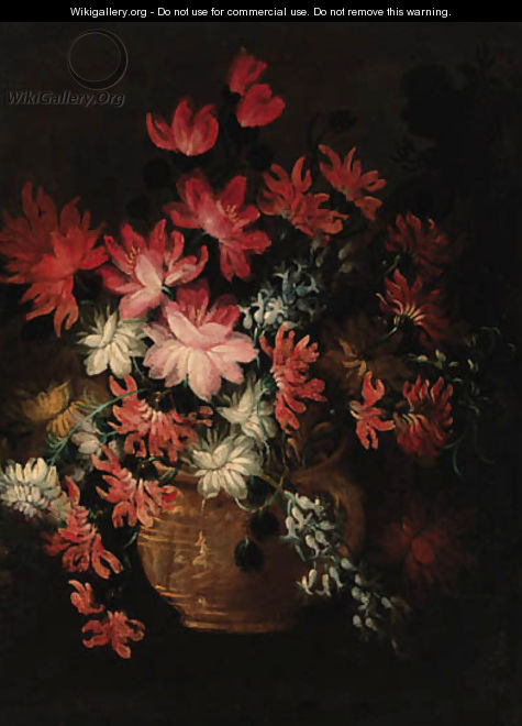 Flowers in a vase - Italian School