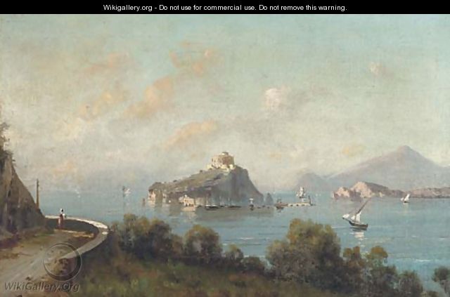A Neapolitan coastal landscape; and Another similar - Italian School