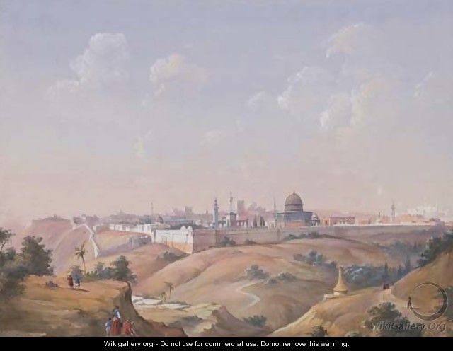 Veduta di Gerusalemme - Ippolito Caffi