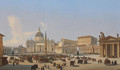 Piazza San Pietro, Roma - Ippolito Caffi