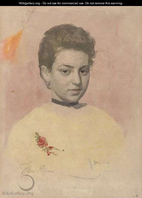 Portrait of Vera Shevtsova - Ilya Efimovich Efimovich Repin