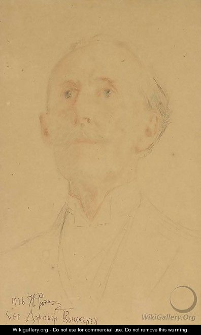 Portrait of Sir John Buchanan, the British Ambassador - Ilya Efimovich Efimovich Repin