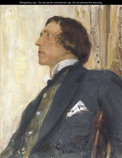 Portrait of Nikolai Evreinov (1879-1953) - Ilya Efimovich Efimovich Repin