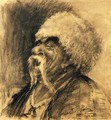 Portrait of a laughing Cossack - Ilya Efimovich Efimovich Repin