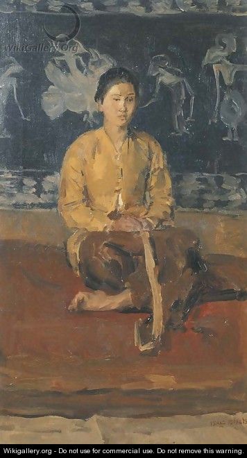 A Javanese woman seated - Isaac Israels