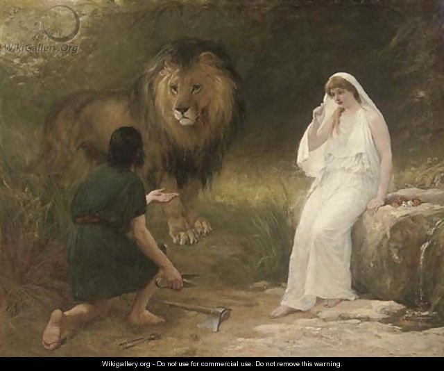 Una and the Lion - Heywood Hardy
