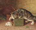 Stalking the pet mouse - Horatio Henry Couldery