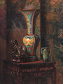 A still life with Chinese objects - Hubert Vos