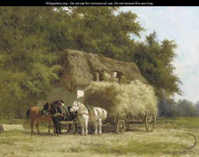 Loading the haywagon - Herman Charles Christiaan Bogman