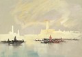 Venice from the Lagoon, with the Doge's Palace, and the Campanile, Italy - Hercules Brabazon Brabazon
