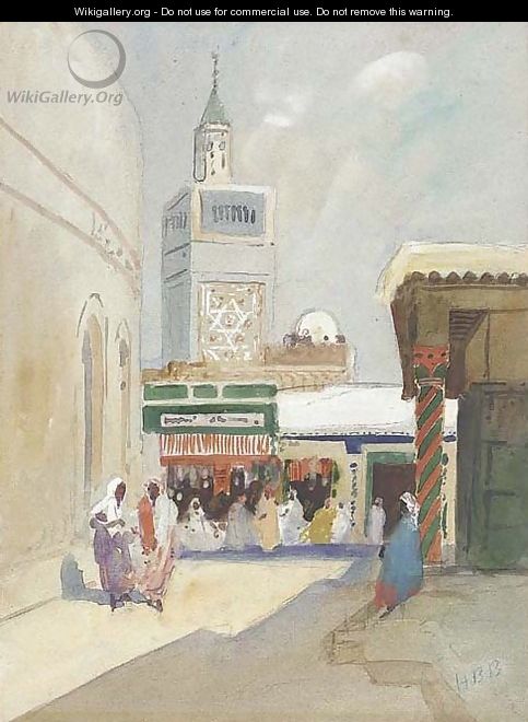Street scene, Tunisia - Hercules Brabazon Brabazon