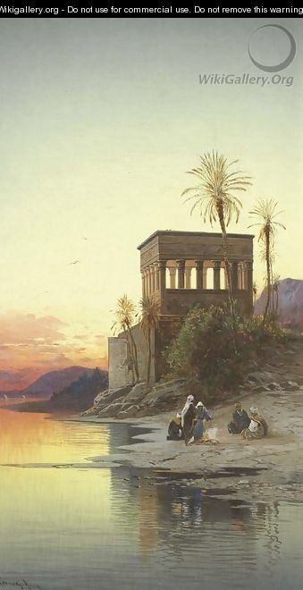 The Kiosk of Trajan, Philae on the Nile - Hermann David Salomon Corrodi