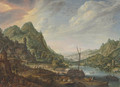 A view of the Rhine - Herman Saftleven