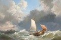 Sailing out on choppy waters - Hermanus Koekkoek