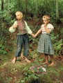 Holding hands in the forest - Hermann Seeger