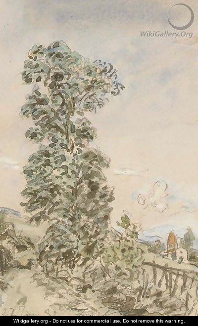 La maA tree-lined lane - Johan Barthold Jongkind